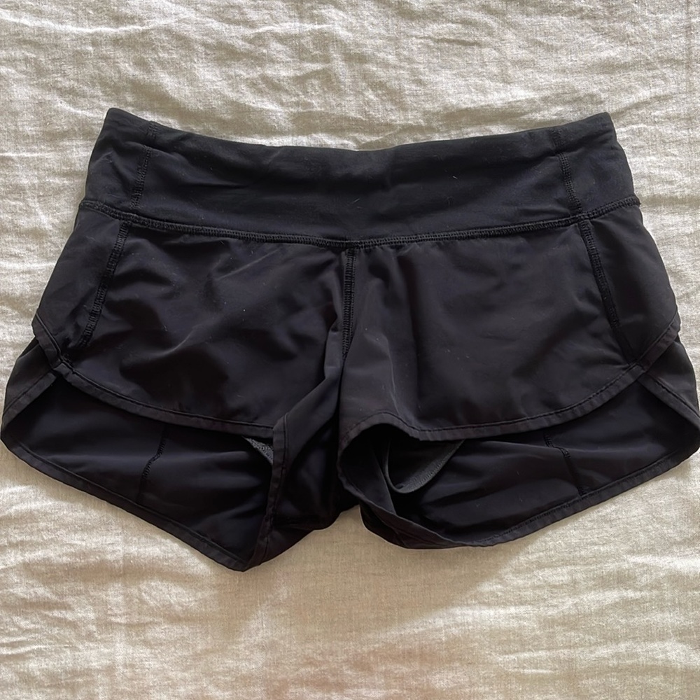 Lululemon black athletic shorts size 4